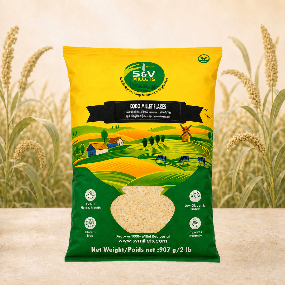 Kodo Millet Flakes (Poha)