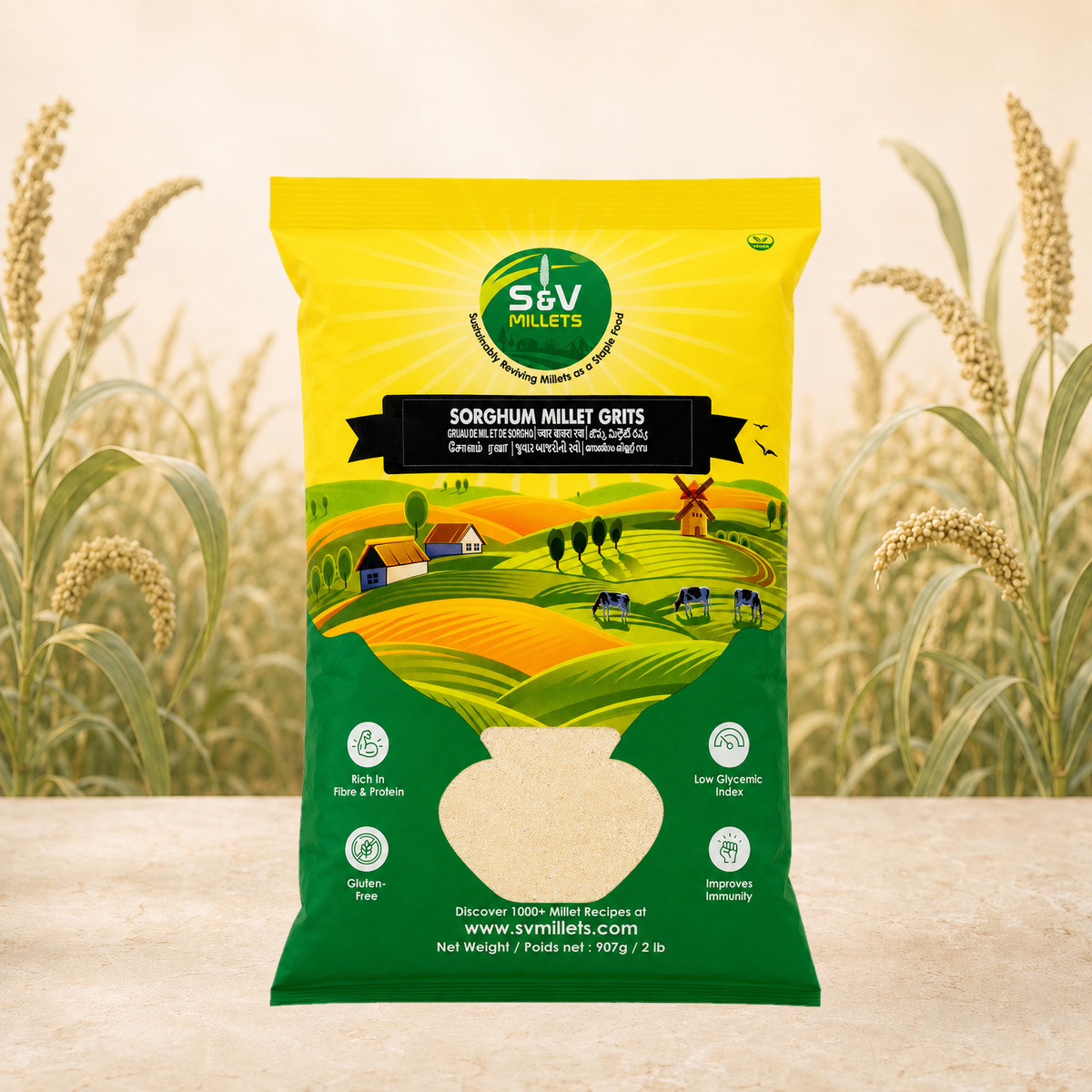 SORGHUM MILLET GRITS (SUJI/RAVA)