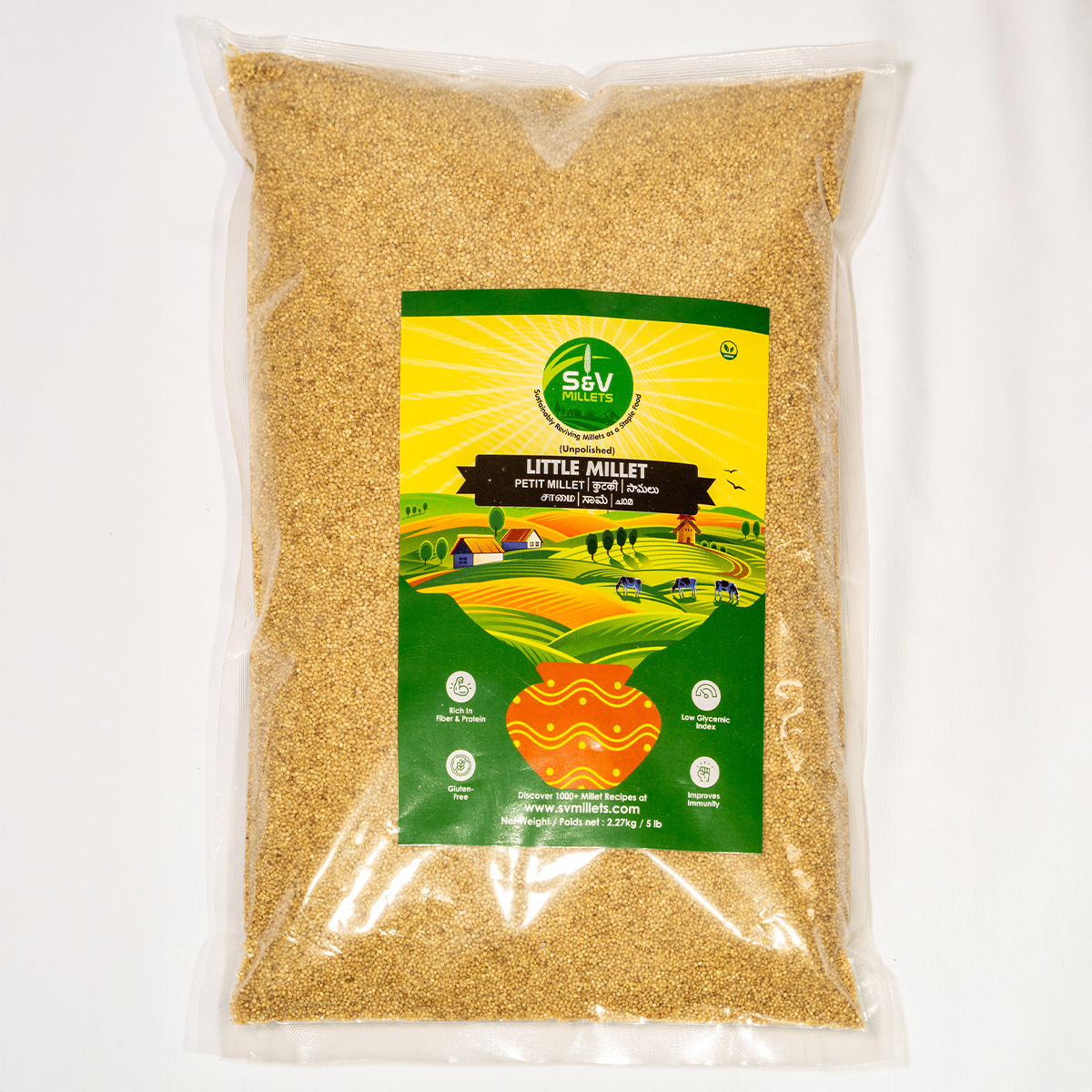 UNPOLISHED LITTLE MILLET (5 lb)
